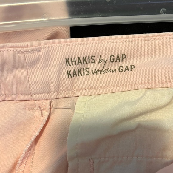 4/$20 Gap broken-in straight mid rise khaki cotton pants in blush pink size 6 - Picture 5 of 8